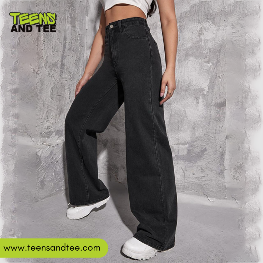 Black Wide Leg Jeans For Women