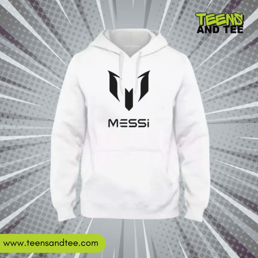 Messi White Hoodie on Sale