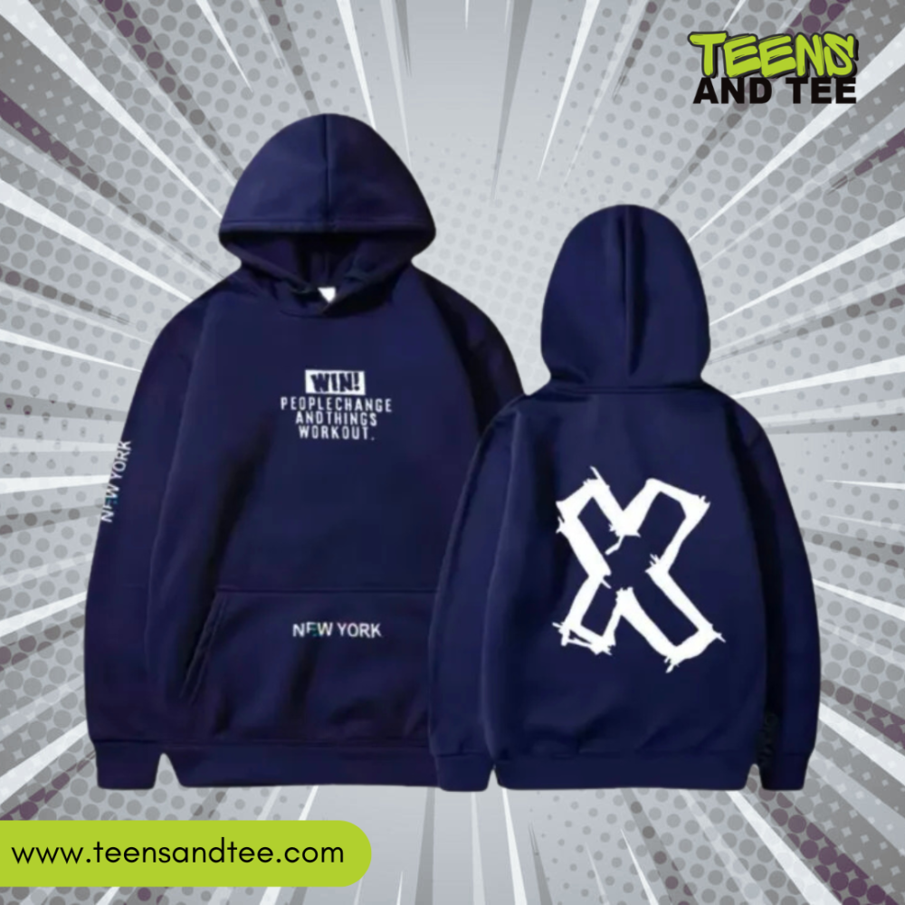 Blue New York Hoodie on Sale