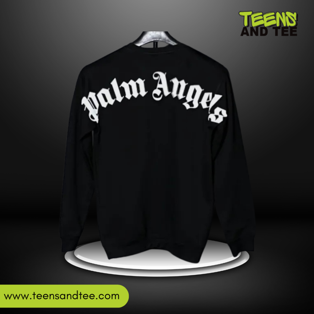 Palm Angels Black Sweatshirt on Sale