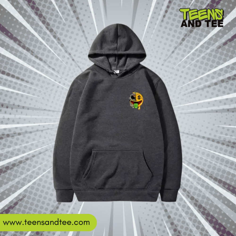 Smiley Gray Hoodie on Sale