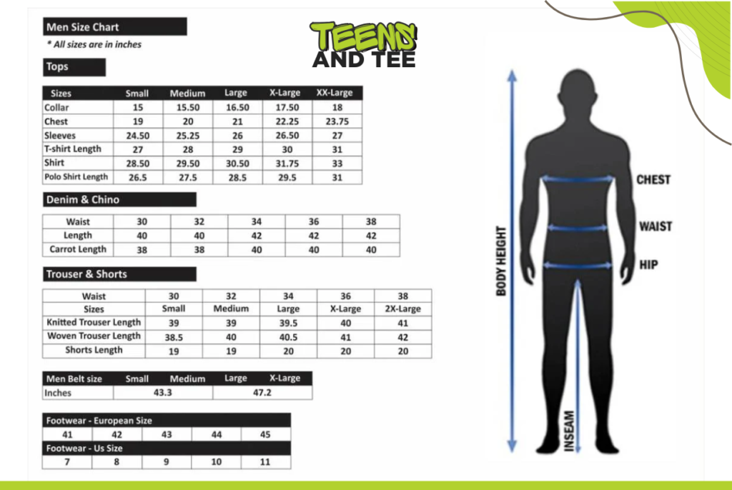 Men's Size Chart